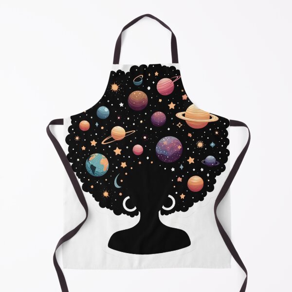 Item preview, Afrofuturism Afro Girl Cosmic Art designed and sold by KitonicTees.