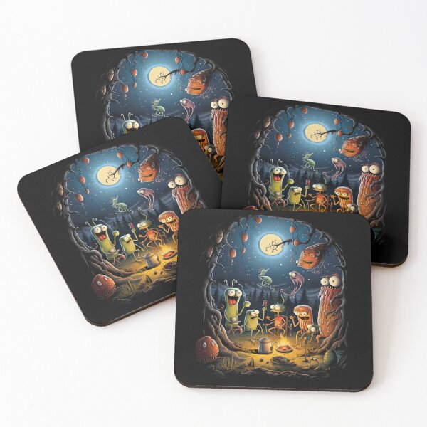 Item preview, Alien Camping Monster Campfire designed and sold by DerSenat.