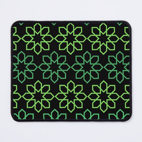Item preview,  green geometric  flowers designed and sold by mndesignworx.