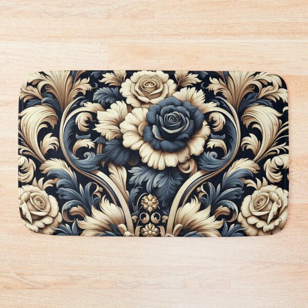 Item preview, Midnight Blue, Gold & Cream Baroque designed and sold by DesignsByPrnces.
