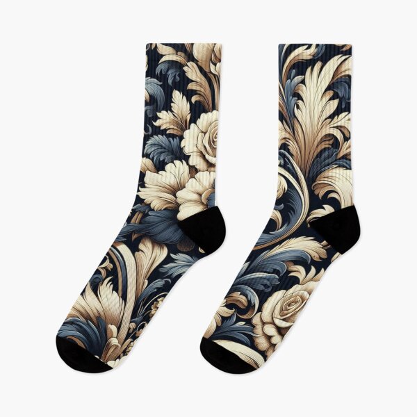 Item preview, Midnight Blue, Gold & Cream Baroque designed and sold by DesignsByPrnces.