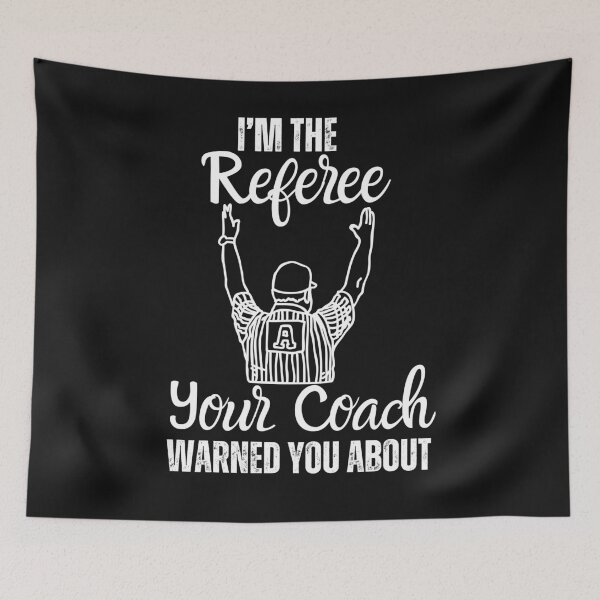 Item preview, Black And White Funny Referee Design designed and sold by AlienOccupation.