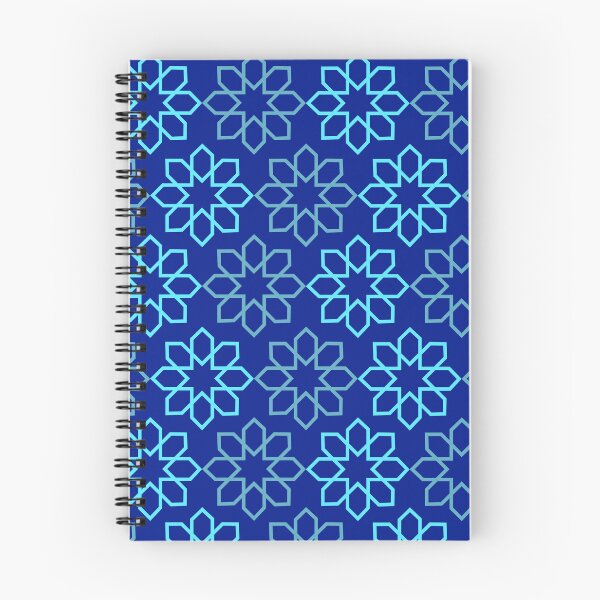 Item preview,  blue geometric  flowers designed and sold by mndesignworx.