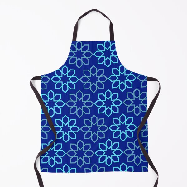 Item preview,  blue geometric  flowers designed and sold by mndesignworx.