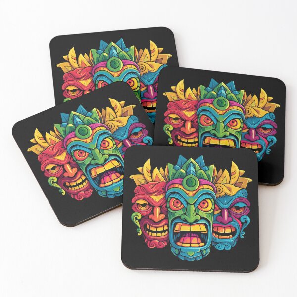 Item preview, Three Tiki Masks designed and sold by VelvetRoom.