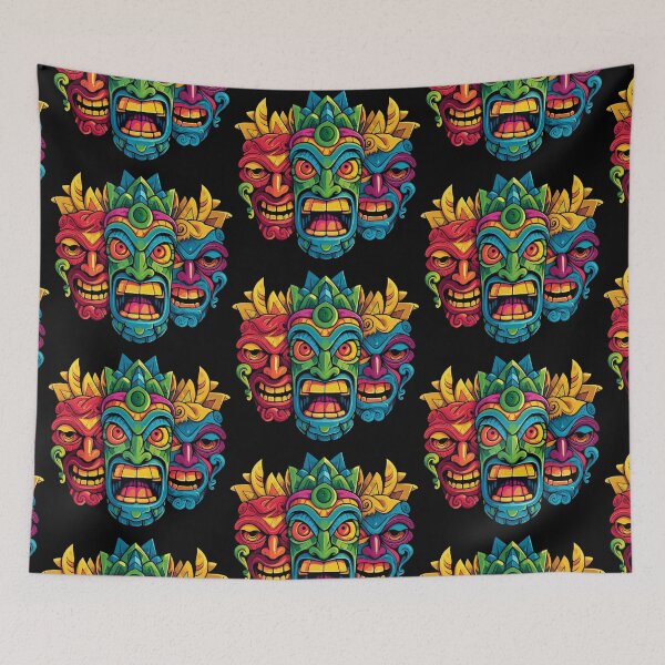 Item preview, Three Tiki Masks designed and sold by VelvetRoom.