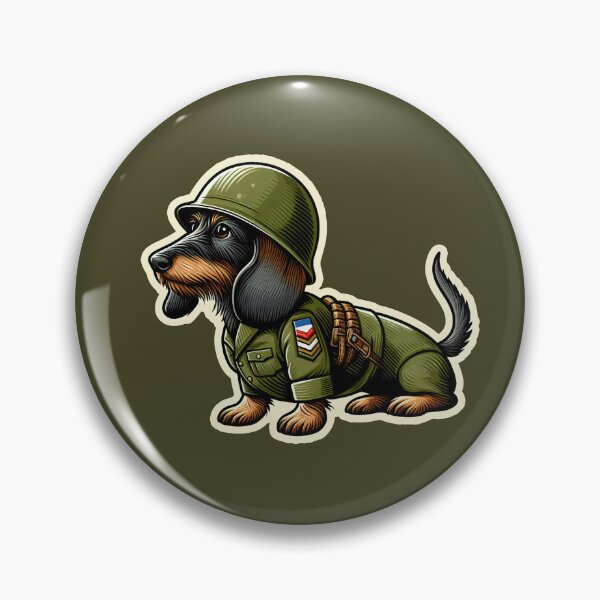 Item preview, Wire-haired Dachshund  Soldier designed and sold by ThisDress.