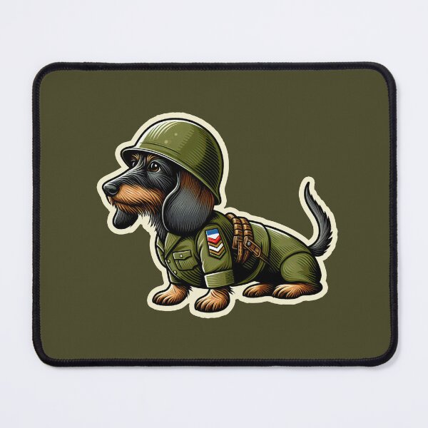 Item preview, Wire-haired Dachshund  Soldier designed and sold by ThisDress.