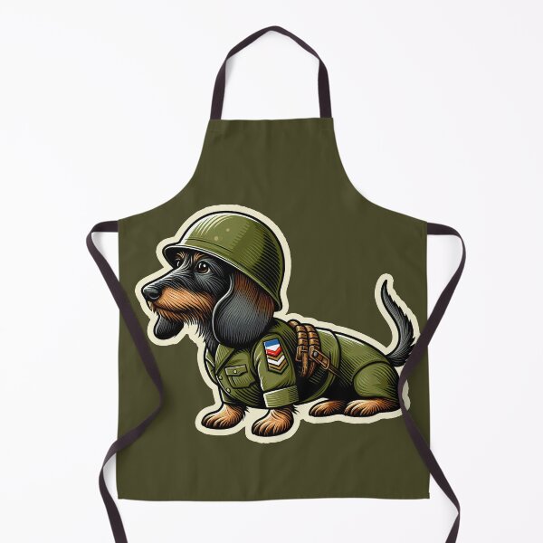 Item preview, Wire-haired Dachshund Soldier designed and sold by ThisDress.