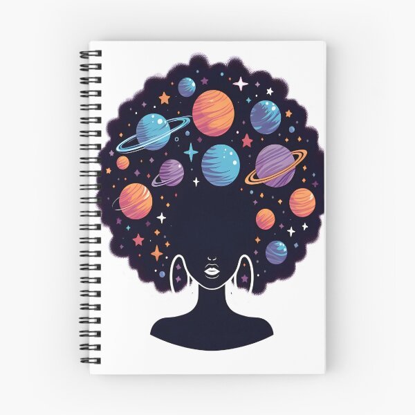 Item preview, Afrofuturism Afro Girl designed and sold by KitonicTees.