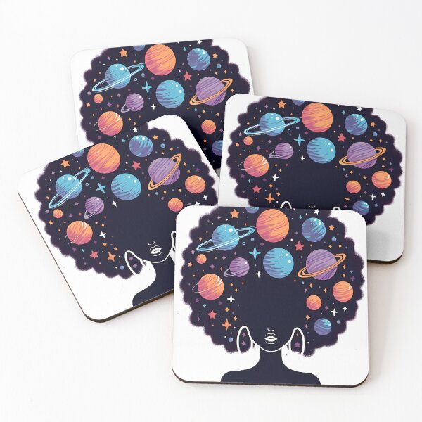 Item preview, Afrofuturism Afro Girl designed and sold by KitonicTees.