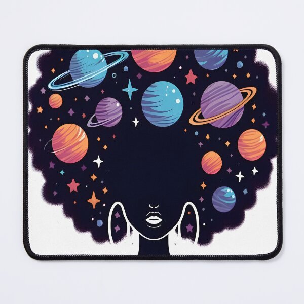 Item preview, Afrofuturism Afro Girl designed and sold by KitonicTees.