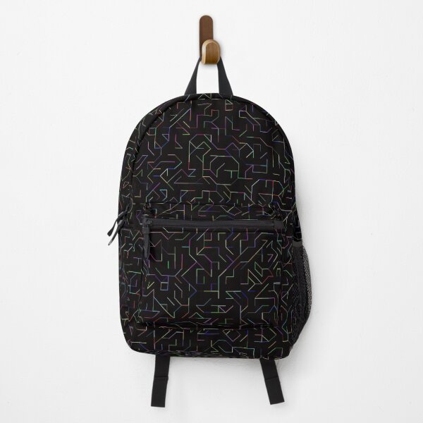Item preview, Rainbow Maze on Black designed and sold by Abstract-Color.