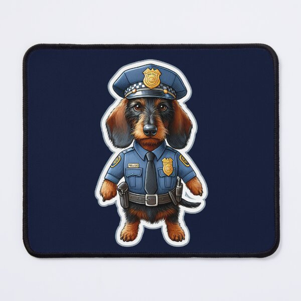 Item preview, Wire-haired Dachshund Police designed and sold by ThisDress.