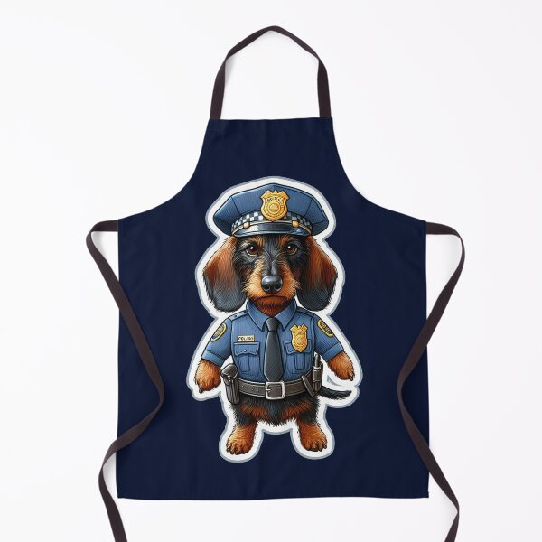 Item preview, Wire-haired Dachshund Police designed and sold by ThisDress.