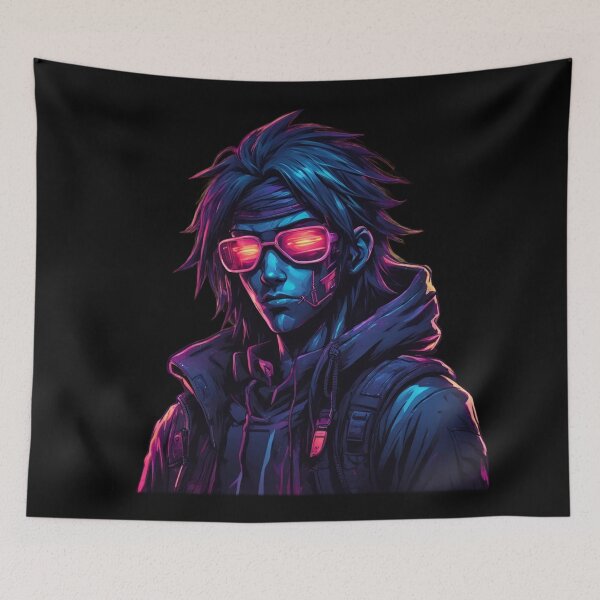 Item preview, Cyberpunk Street Hacker, Unique Dark Characters designed and sold by Burn-Ego.