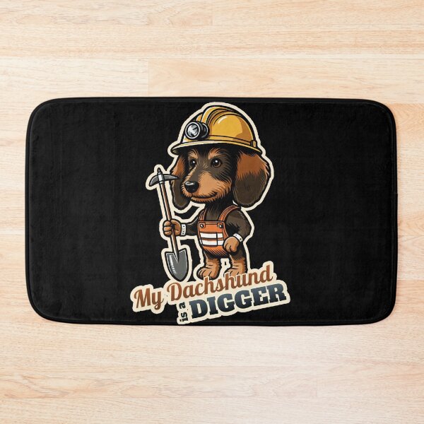 Item preview, Wire-haired Dachshund worker designed and sold by ThisDress.