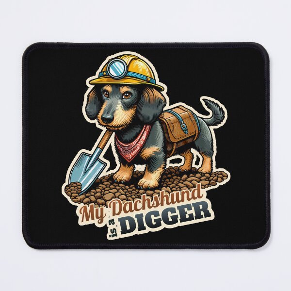 Item preview, Wire-haired Dachshund worker designed and sold by ThisDress.