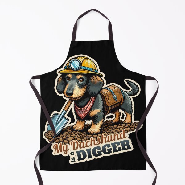 Item preview, Wire-haired Dachshund worker designed and sold by ThisDress.