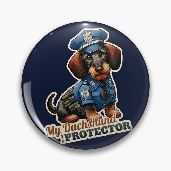Item preview, Wire-haired Dachshund Police designed and sold by ThisDress.