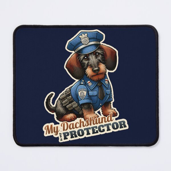 Item preview, Wire-haired Dachshund Police designed and sold by ThisDress.