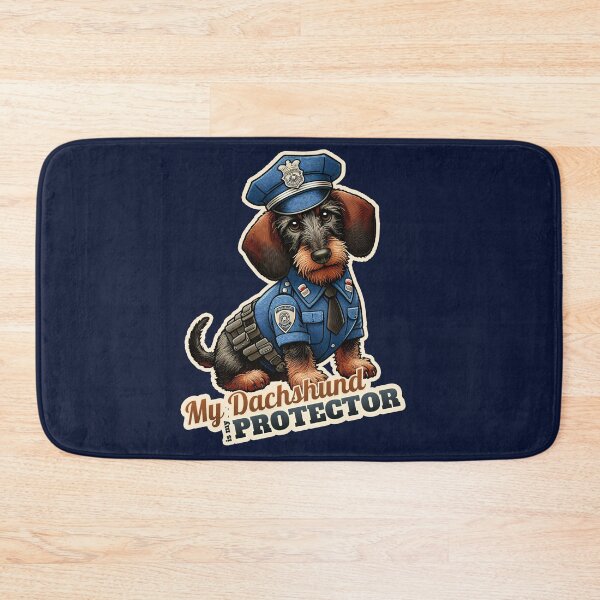 Item preview, Wire-haired Dachshund Police designed and sold by ThisDress.