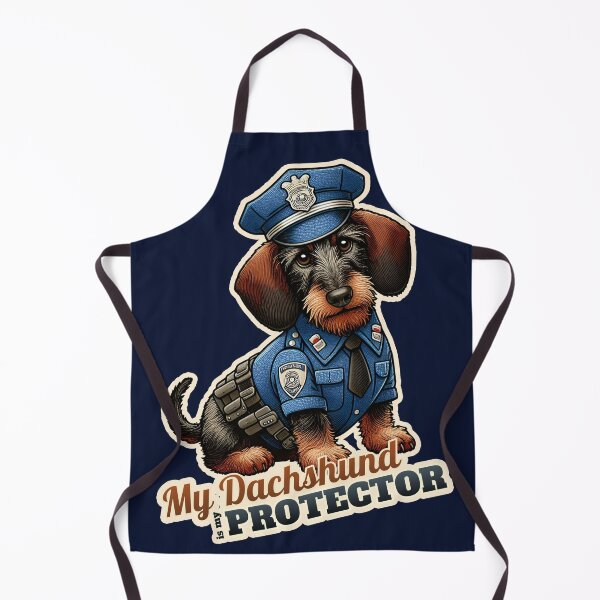Item preview, Wire-haired Dachshund Police designed and sold by ThisDress.