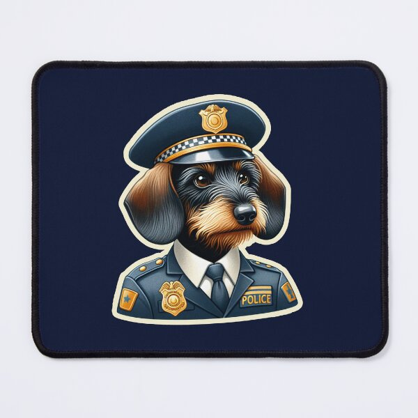 Item preview, Wire-haired Dachshund Police designed and sold by ThisDress.