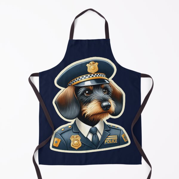 Item preview, Wire-haired Dachshund Police designed and sold by ThisDress.