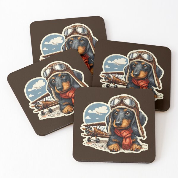 Item preview, Wire-haired Dachshund Pilot designed and sold by ThisDress.