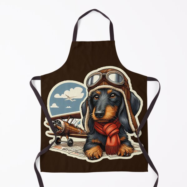 Item preview, Wire-haired Dachshund Pilot designed and sold by ThisDress.