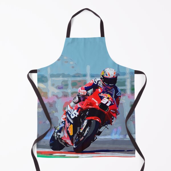 Item preview, Pedro Acosta on his 2024 MotoGP motorcycle from the front watercolor designed and sold by Rodissimus1984.