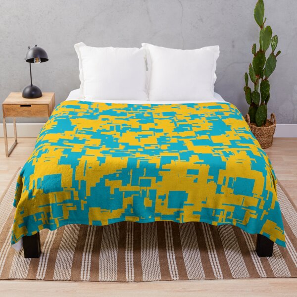 Item preview, Camuflaje azul y amarillo designed and sold by Abstract-Color.