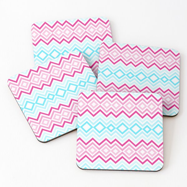 Item preview, Blue and Pink zigzag pattern  designed and sold by mndesignworx.