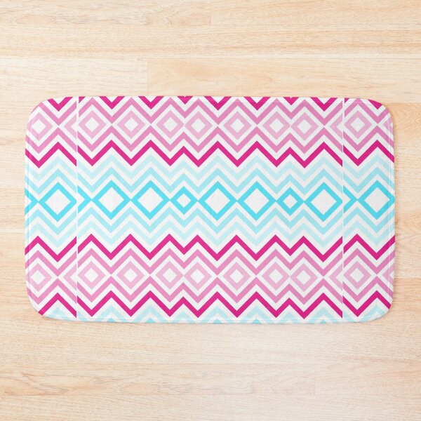 Item preview, Blue and Pink zigzag pattern  designed and sold by mndesignworx.