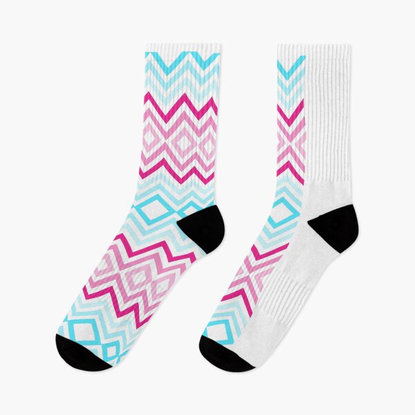 Item preview, Blue and Pink zigzag pattern  designed and sold by mndesignworx.