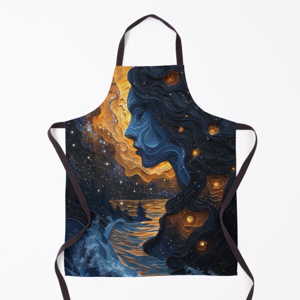 Item preview, Water Goddess at Night Papercut designed and sold by OccultDreams.