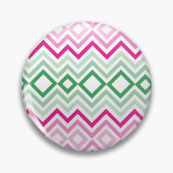 Item preview,  Green and Pink zigzag pattern  designed and sold by mndesignworx.