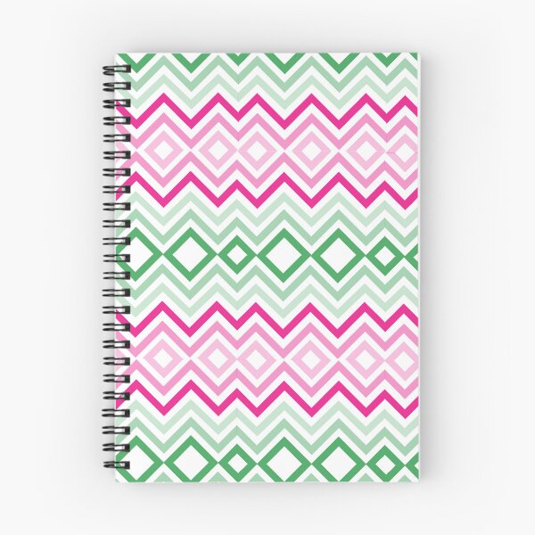 Item preview,  Green and Pink zigzag pattern  designed and sold by mndesignworx.