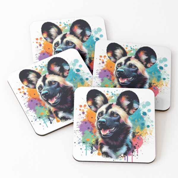 Item preview, A beautiful colorful African wild dog designed and sold by Marcoshop10.
