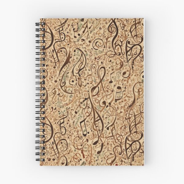 Item preview, Musical notes flowing pattern print design designed and sold by Anshu3813.