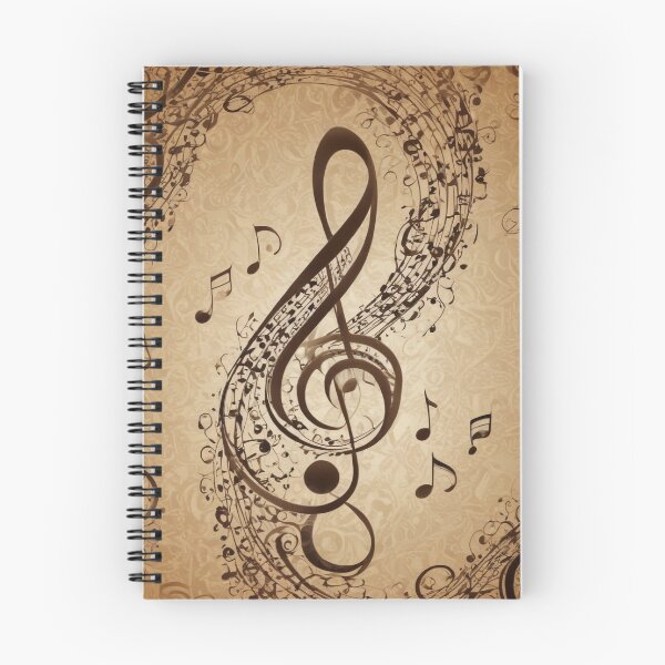 Item preview, Musical notes flowing pattern print design  designed and sold by Anshu3813.