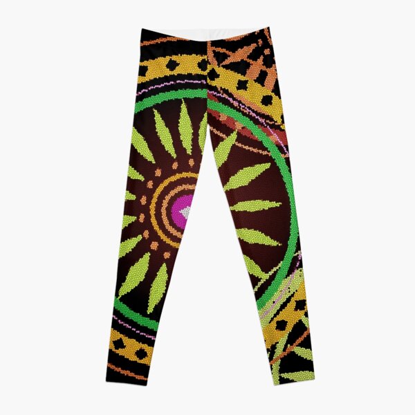 Contemporary Pinwheel Design Leggings