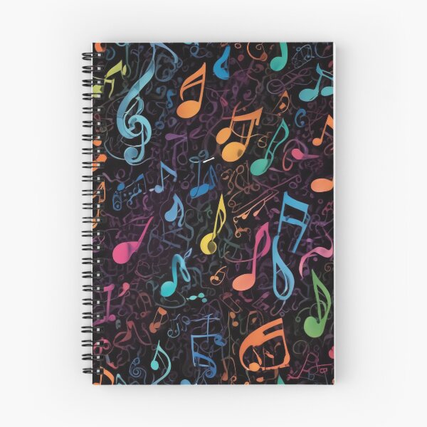Item preview, Musical notes flowing pattern print design  designed and sold by Anshu3813.