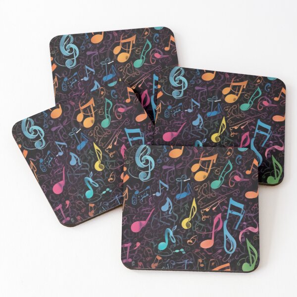 Item preview, Musical notes flowing pattern print design  designed and sold by Anshu3813.