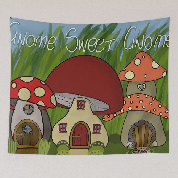 Item preview, Gnome Sweet Gnome Toadstools  designed and sold by NatLeBrunDesign.