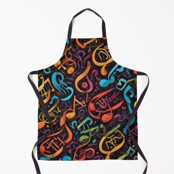 Item preview, Musical notes flowing pattern print design  designed and sold by Anshu3813.