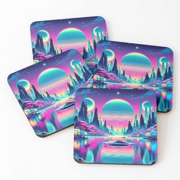 Item preview, Neon Sky and Luminous Landscape designed and sold by LivingArtClips.