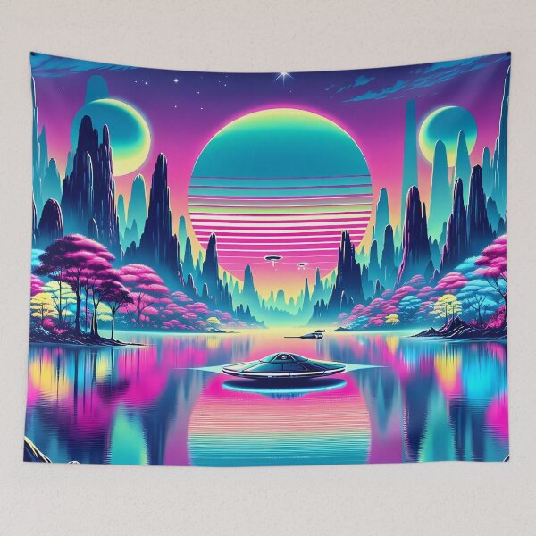 Item preview, Neon Sky and Luminous Landscape designed and sold by LivingArtClips.