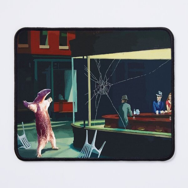 Item preview, Nighthawks Anteater Banksy Art Parody designed and sold by WE-ARE-BANKSY.